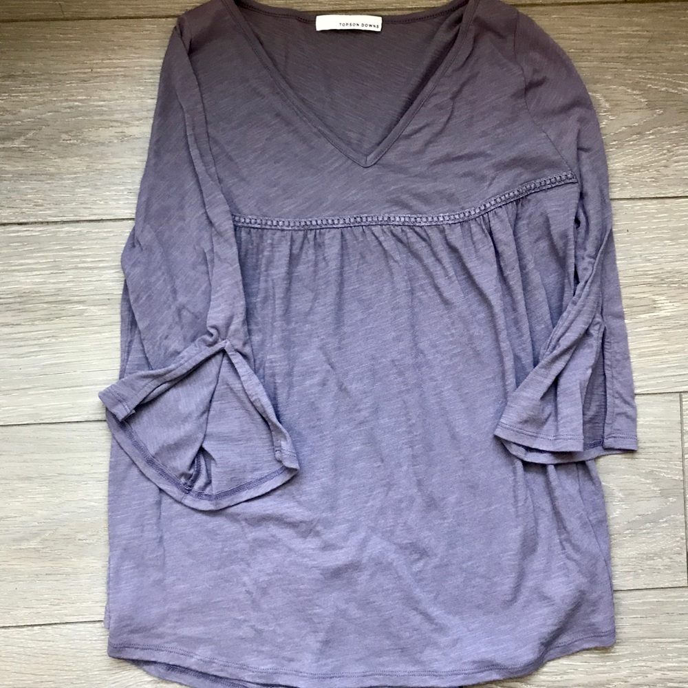 🌻3/4 length sleeve lavender top